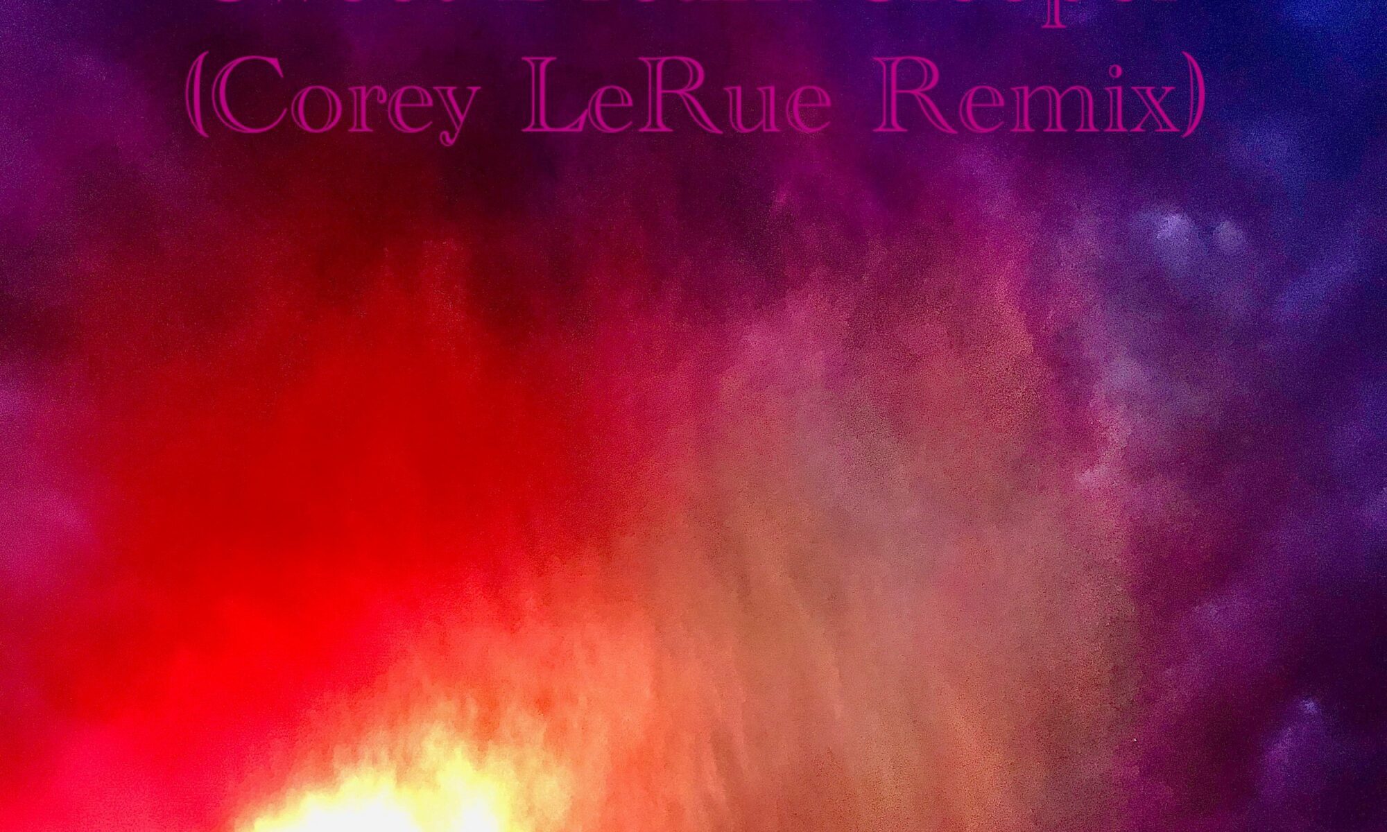 Sweet Dream Sleeper Corey LeRue Remix by Don Brownrigg single cover showing a lit up sky and the top of an old style lamppost